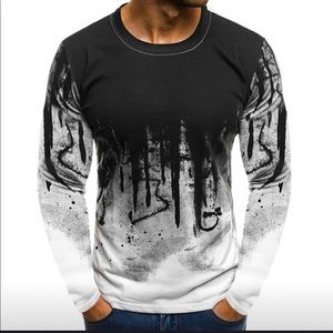 Men T-shirt long sleeved